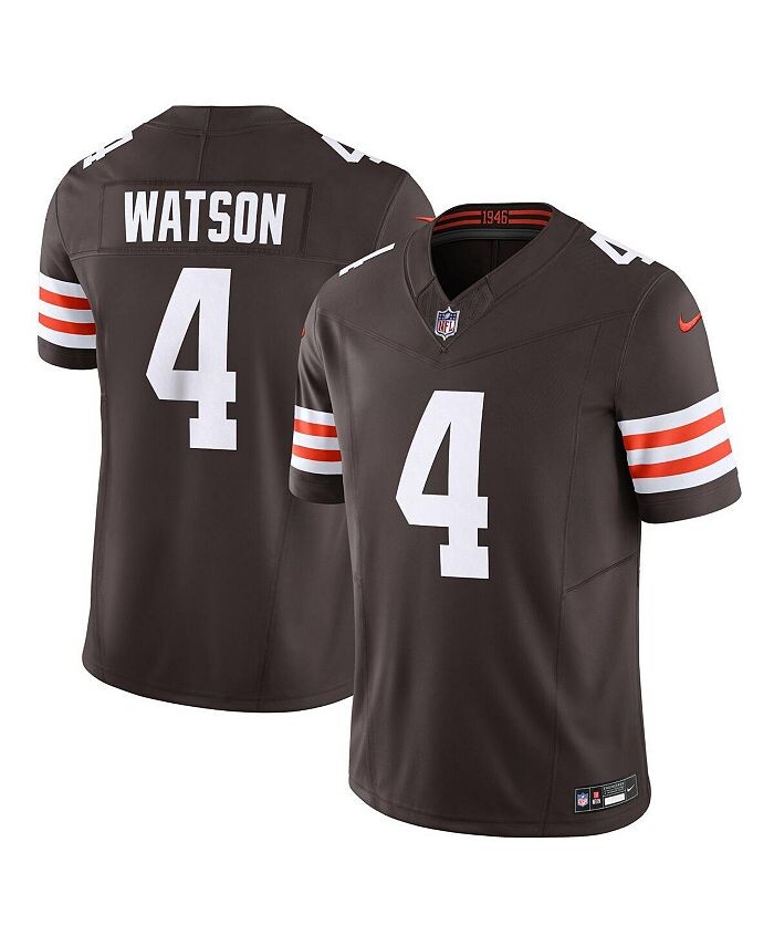 

Мужское джерси Deshaun Watson Brown Cleveland Browns Vapor FUSE Limited Nike, коричневый