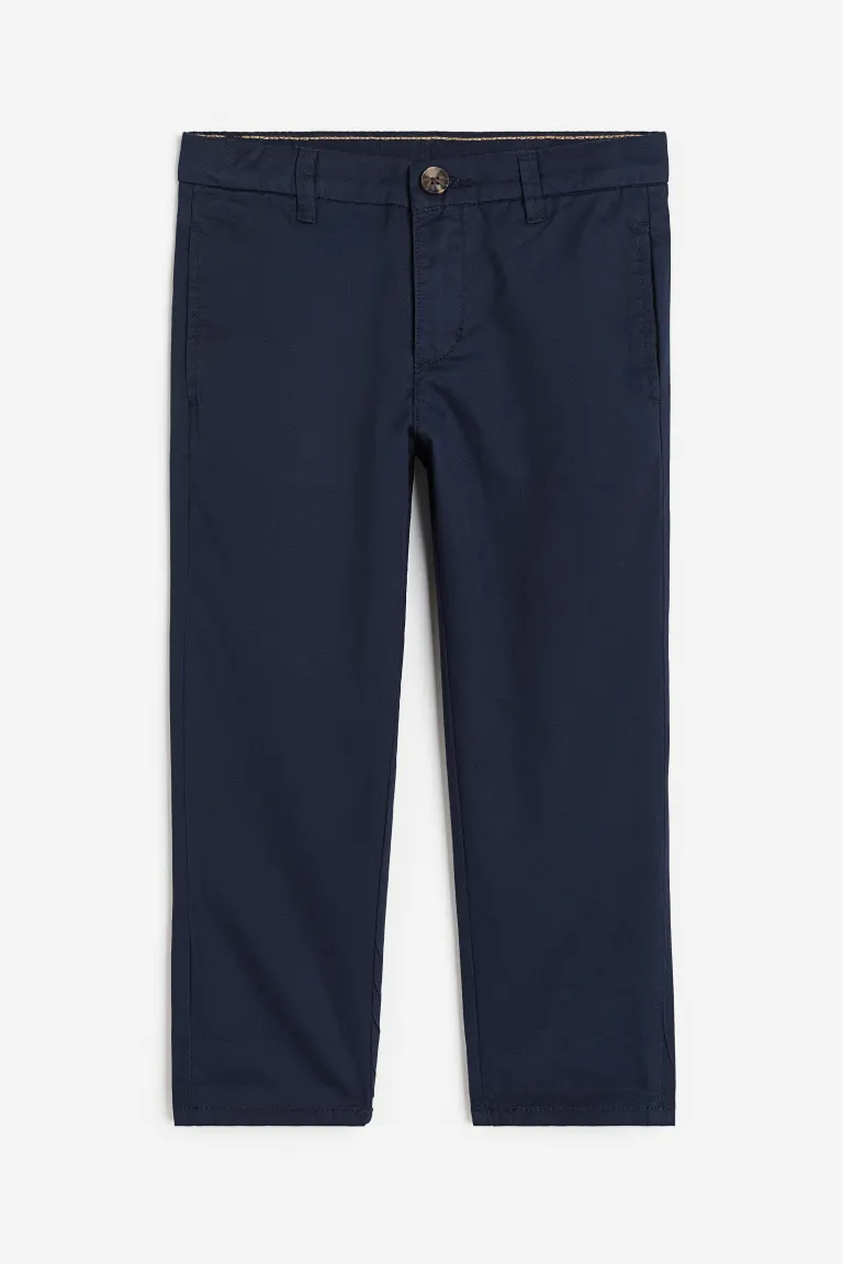 Габардиновые брюки чинос H&M, синий