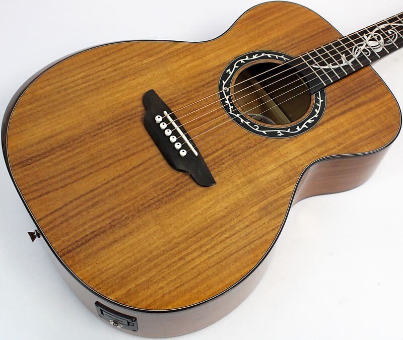 

Акустическая гитара Luna Vineyard Koa Bevel Folk Acoustic-Electric Guitar, Gloss Natural
