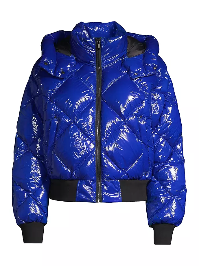 Глянцевая куртка-бомбер Bankhead Moose Knuckles, цвет cobalt