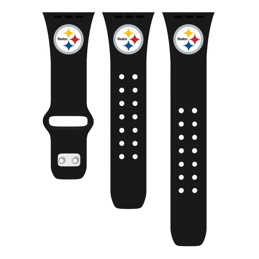 

Ремешок для часов Artinian Pittsburgh Steelers, черный