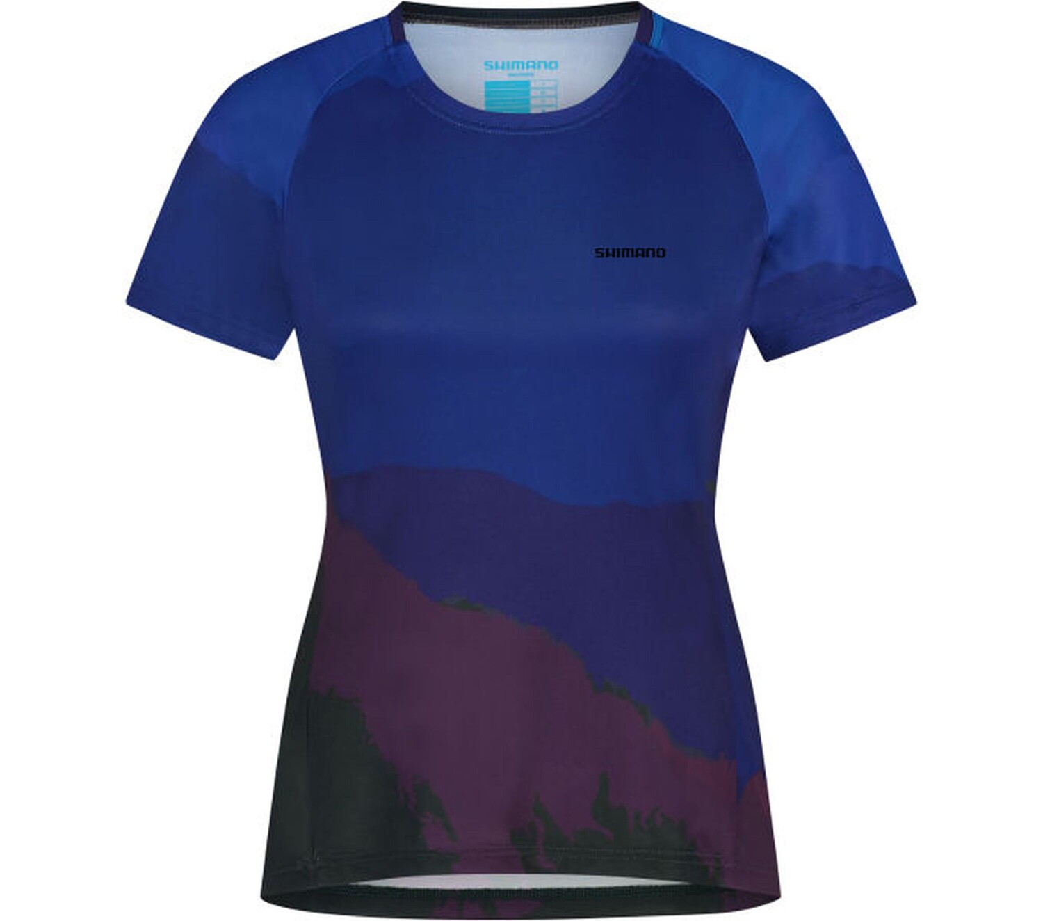 Спортивная футболка SHIMANO Short Sleeves Jersey Woman's SENTIERO, синий