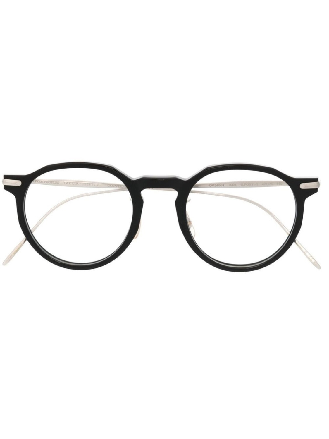 

Oliver Peoples солнцезащитные очки G.Ponti-1 в круглой оправе, черный