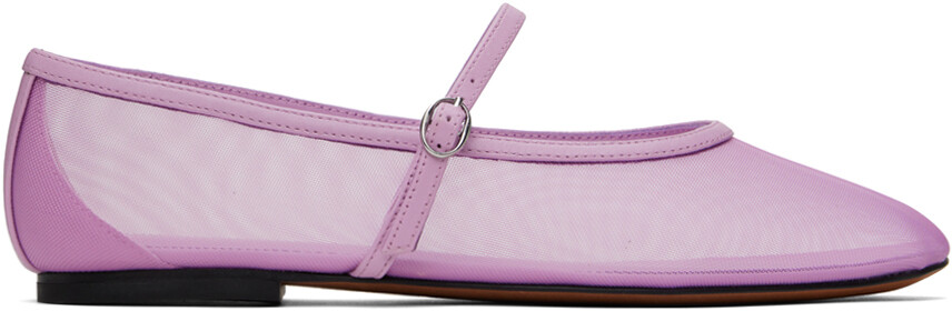 

Балетки Мэри Джейн с сеткой фиолетового цвета 3.1 Phillip Lim