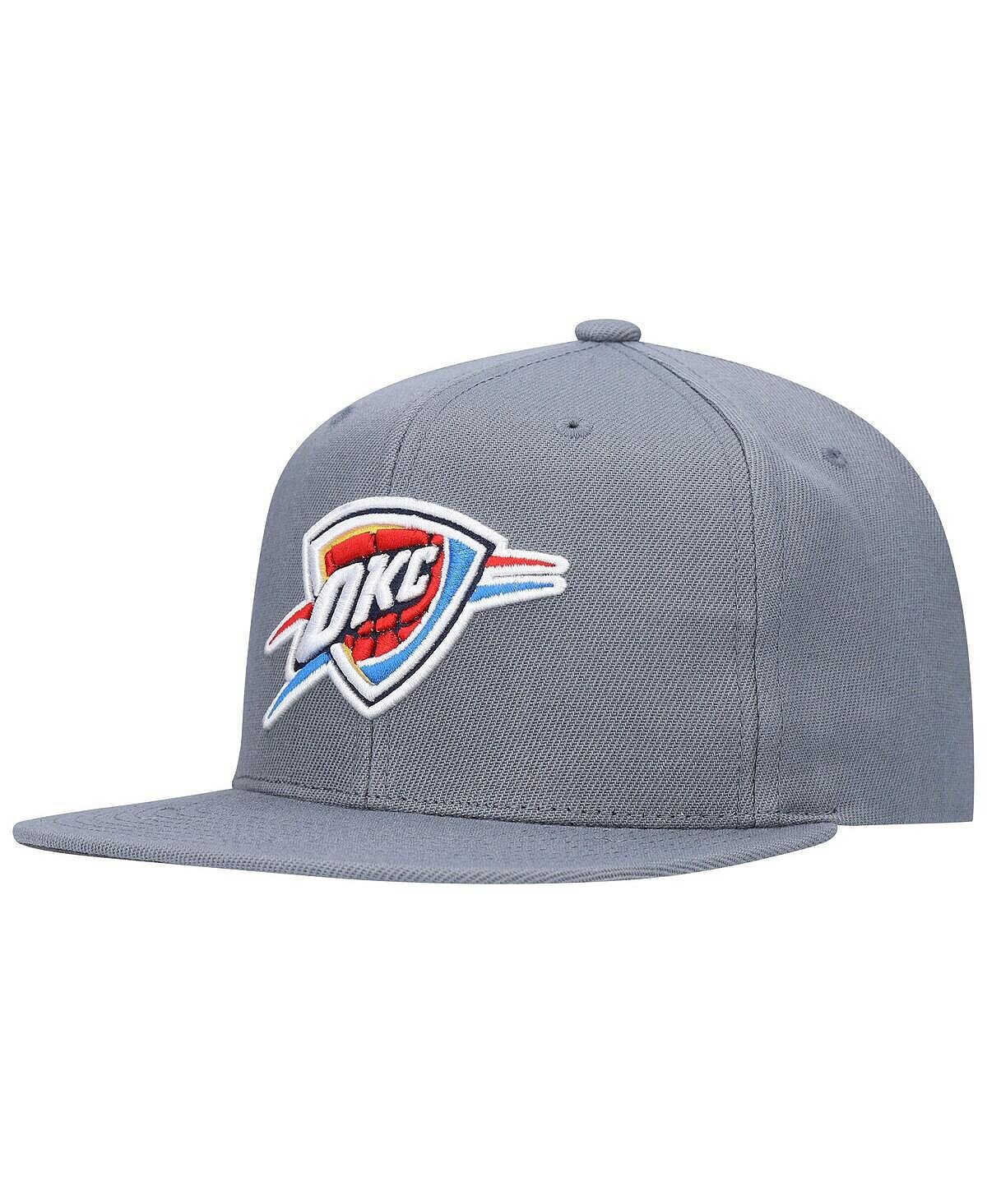 

Мужская темно-серая кепка Oklahoma City Thunder Central Snapback Mitchell & Ness