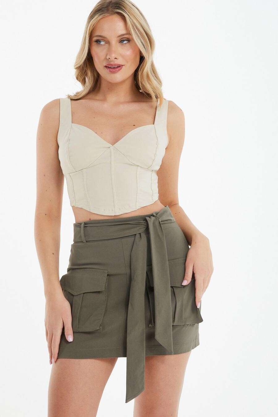 

Укороченный топ-корсет Stone QUIZ Clothing