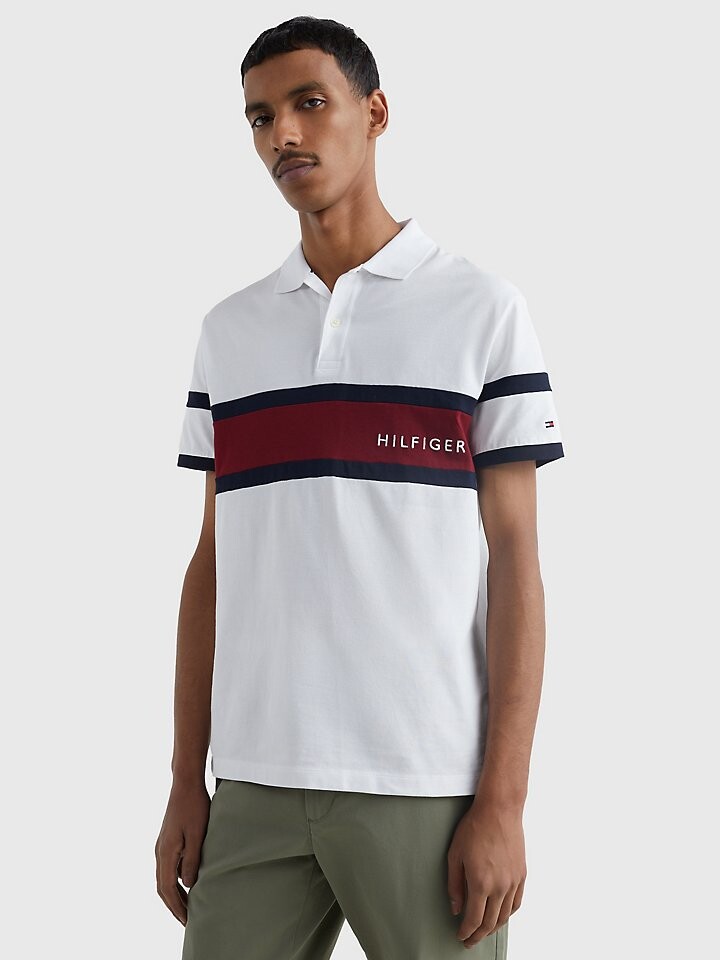 

Рубашка-поло с цветными блоками стандартной посадки Tommy Hilfiger