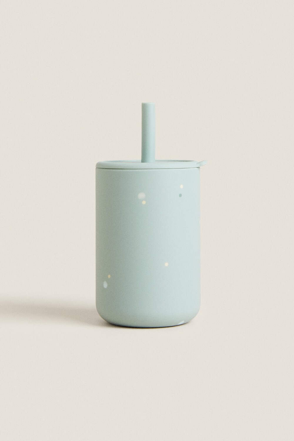 

Dots силиконовый стакан с соломой Zara, сине-зеленый