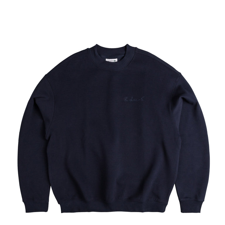 Свитер Oversized Double Sided Piqué Sweatshirt Lacoste, синий