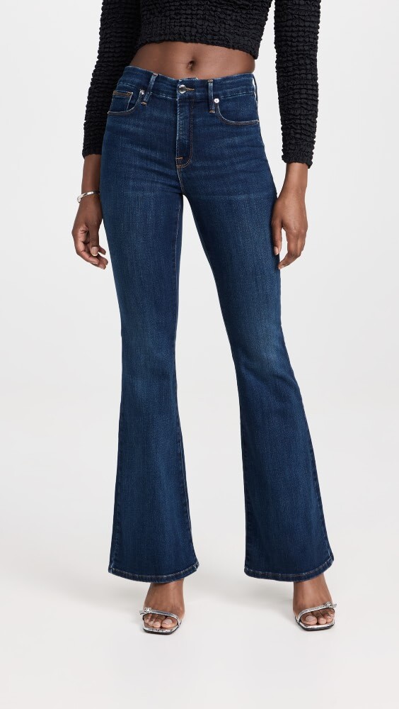

Джинсы Good American Good Legs Flare, синий