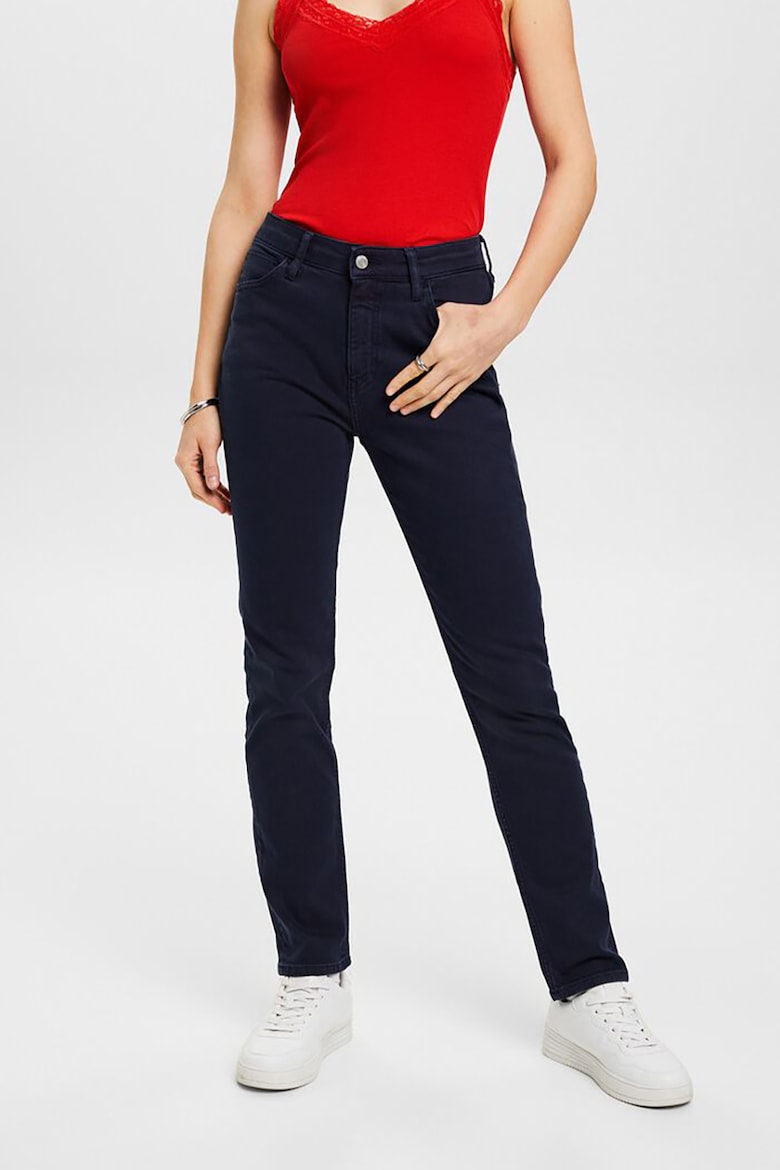 Узкие джинсы со средней посадкой на талии Esprit, синий