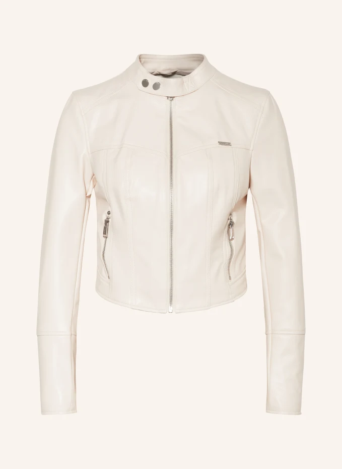 

Кожаная куртка Guess, бежевый