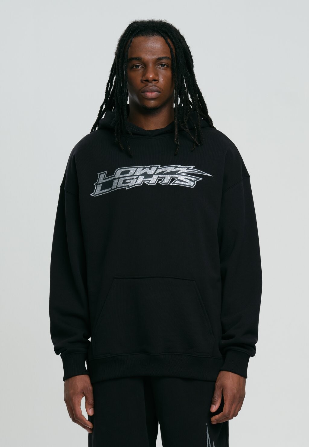 Толстовка LIGHTNING HOODIE LOW LIGHTS STUDIOS, цвет black