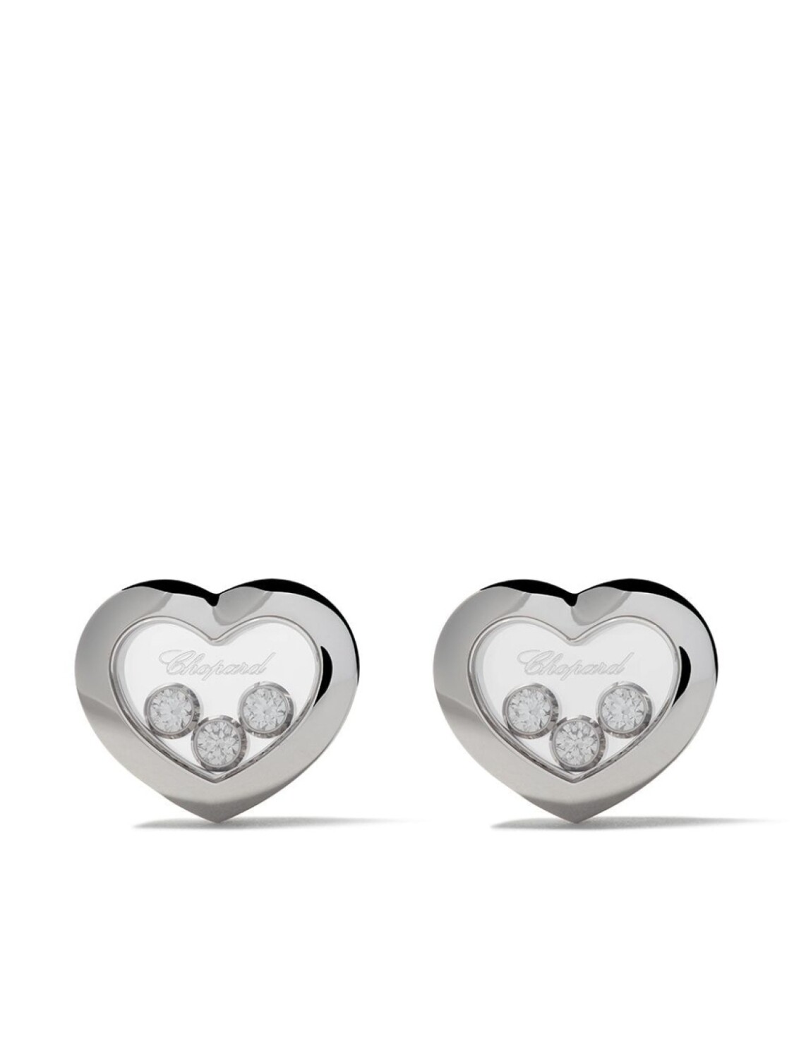 

Серьги Happy Diamonds Icons из белого золота с бриллиантами Chopard, серебряный