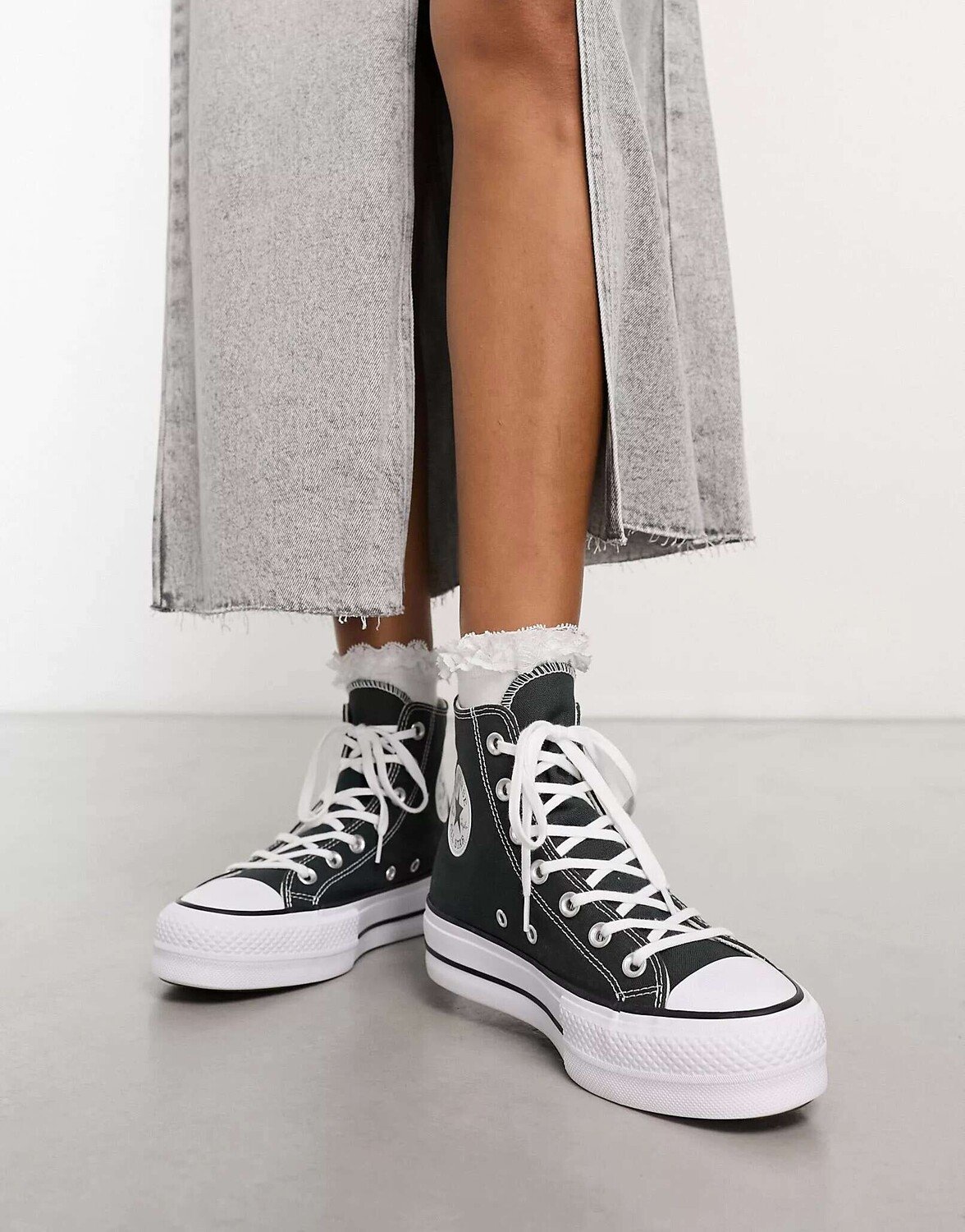 

Темно-зеленые кроссовки Converse Chuck Taylor All Star Lift Hi, Зеленый