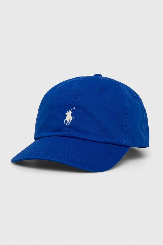 

Хлопковая бейсболка Polo Ralph Lauren, синий