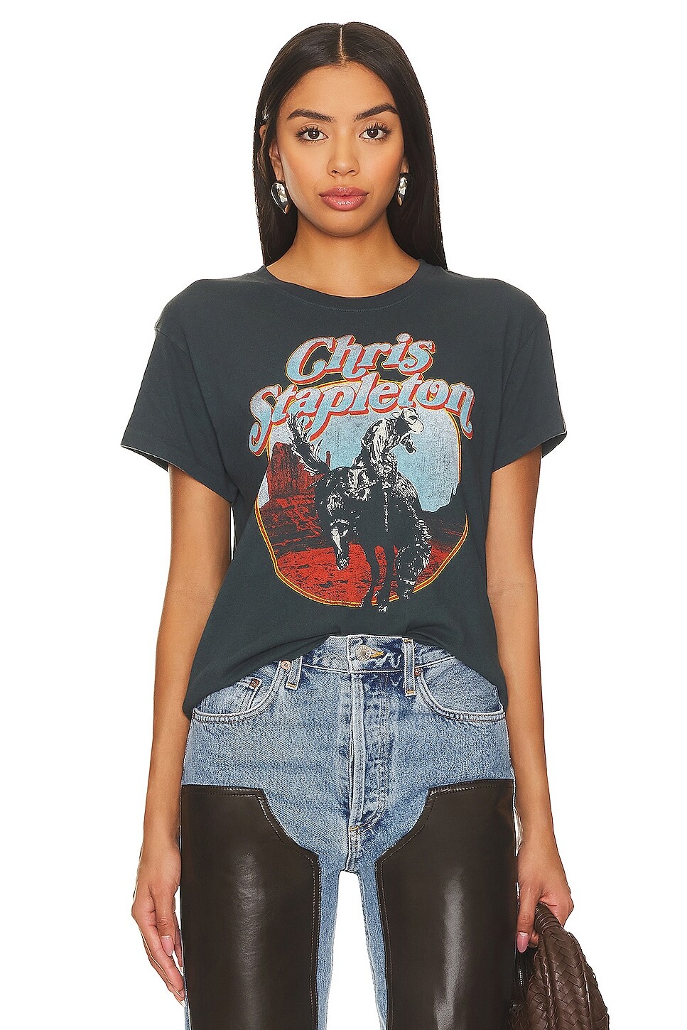 

Футболка DAYDREAMER Chris Stapleton Horse And Canyons Tour, цвет Vintage Black