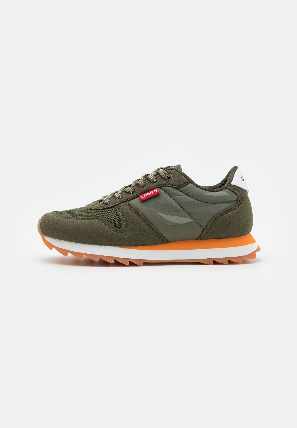 

Низкие кроссовки Alex Camo Unisex Levi's, цвет oliv/orange