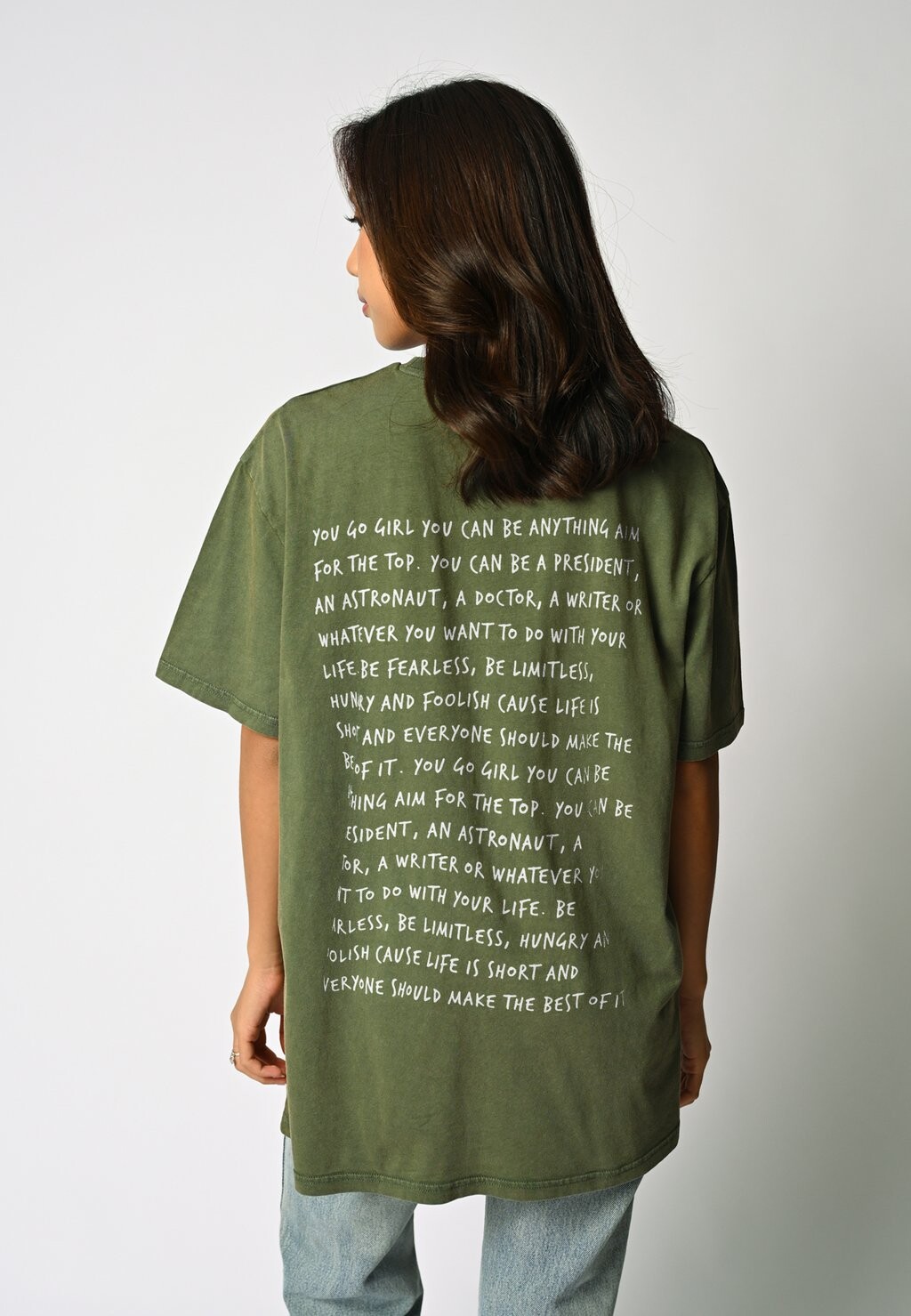 

Футболка с принтом YOU GO VINTAGE UNISEX TEE Mira Paris, зеленый