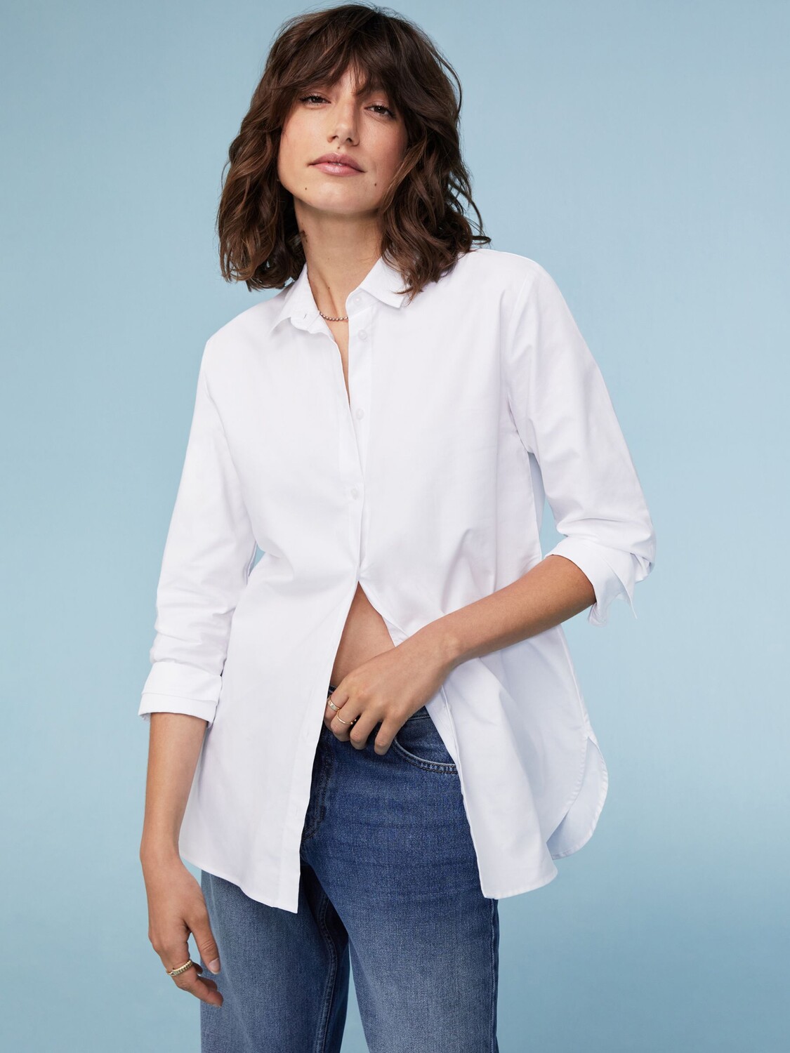 

Рубашка Oakleigh из органического хлопка Baukjen, чисто белый