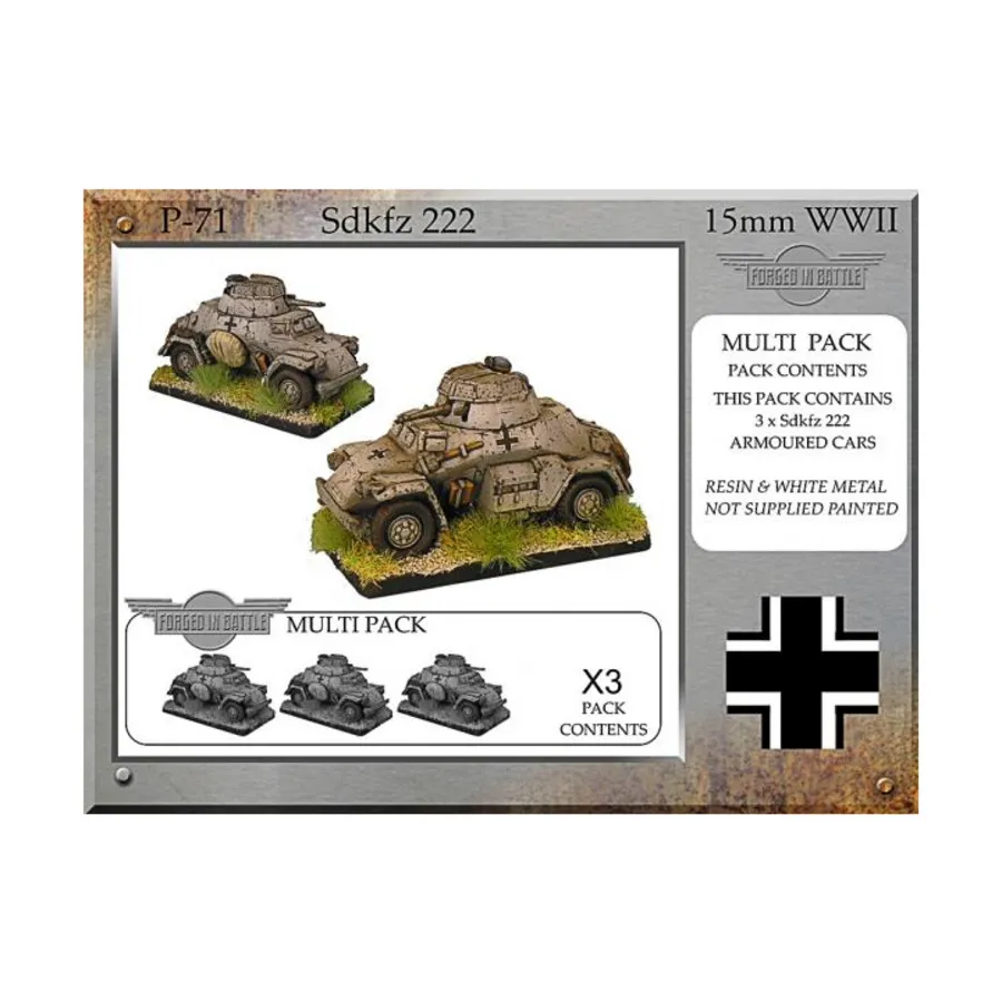 

Сд222, WWII Miniatures - German Vehicles (15mm)