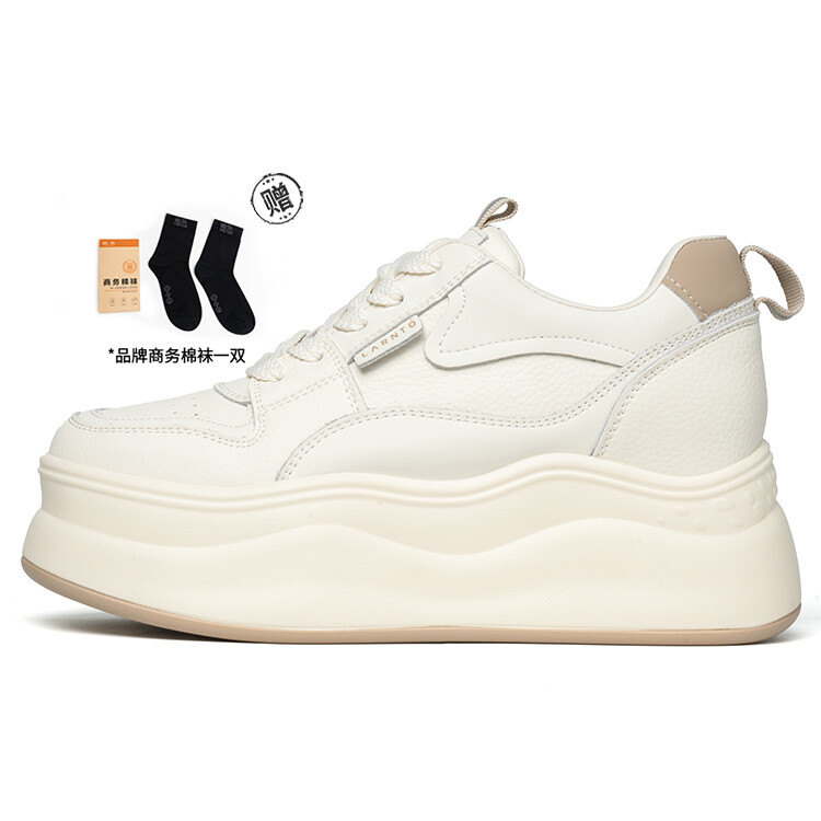

Кроссовки LAORENTOU Skateboarding Shoes Women's Low-top, бежевый