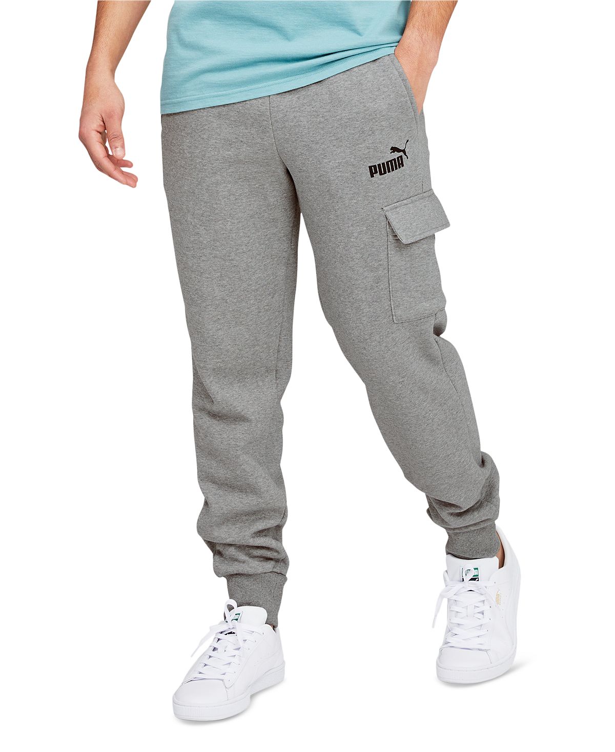 цена Мужские брюки-карго из флиса с логотипом Ess Puma