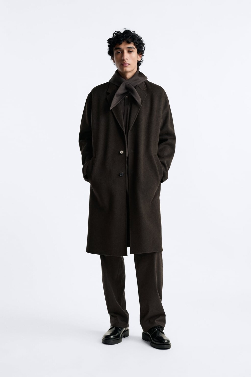 

Двустороннее пальто из шерсти 100 ZARA