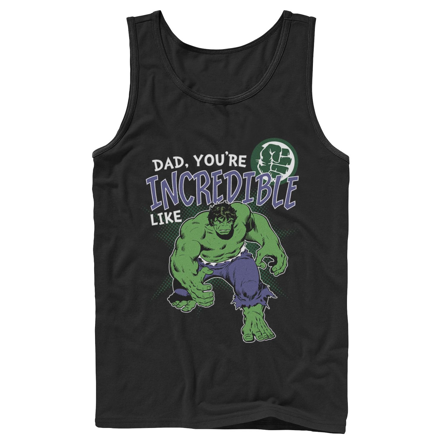 цена Мужская майка на День отца Marvel Hulk Incredible Dad Licensed Character