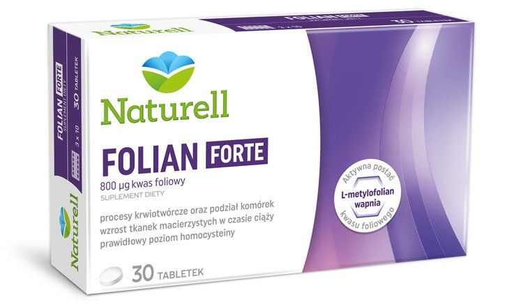 Naturell Folian Forte таблетки фолиевой кислоты, 30 шт.