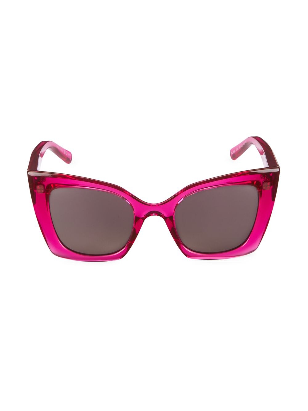 

Солнцезащитные очки Ultra Cat-Eye 51MM Cat-Eye Injection Saint Laurent, розовый