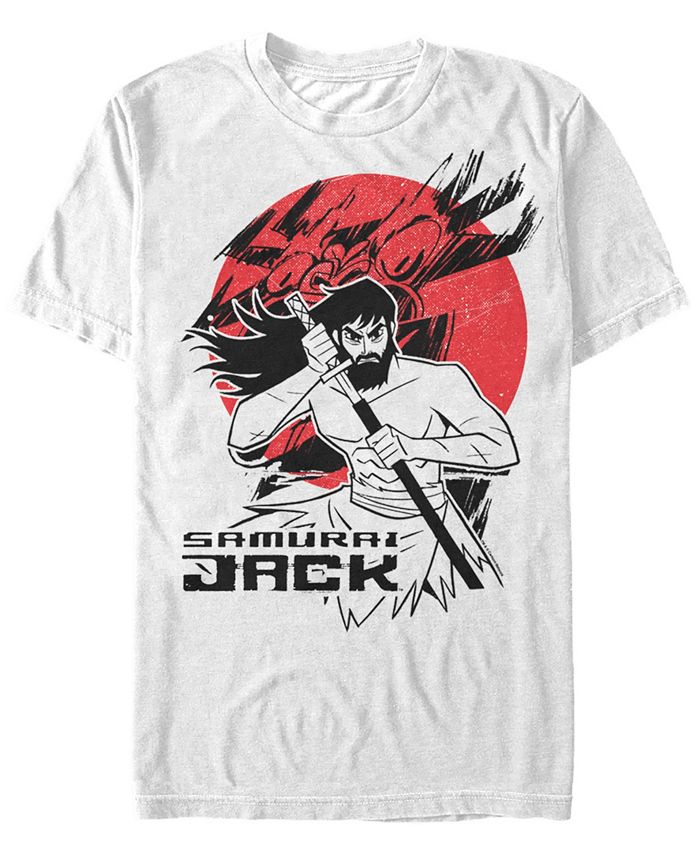 Мужская футболка Samurai Jack The Warrior The Sun Sketch с короткими рукавами Fifth Sun, белый сумка самурай джек голубой