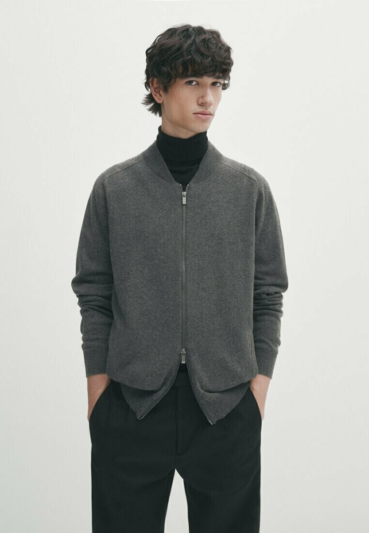 

Бомбер Massimo Dutti, темно-серый