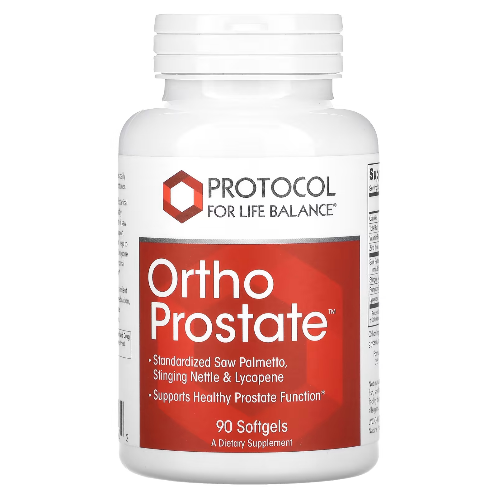 Протокол для Life Balance Ortho Prostate, 90 мягких таблеток Protocol for Life Balance наследие природы крапива двудомная 1 5 n20 ф пак