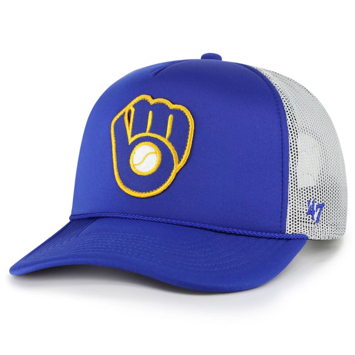 

Мужская кепка с логотипом Royal Milwaukee Brewers '47 Trucker Snapback