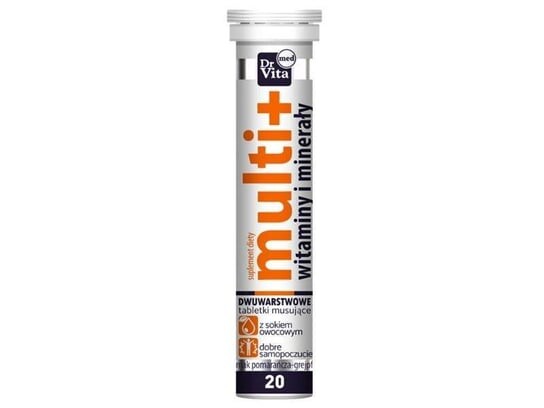 

Dr Vita, Шипучие таблетки Мультивитамины и Минералы, 20 шт.