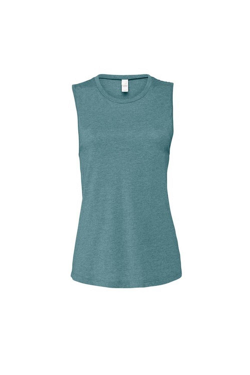 

Майка из джерси Muscle Heather Bella + Canvas, зеленый