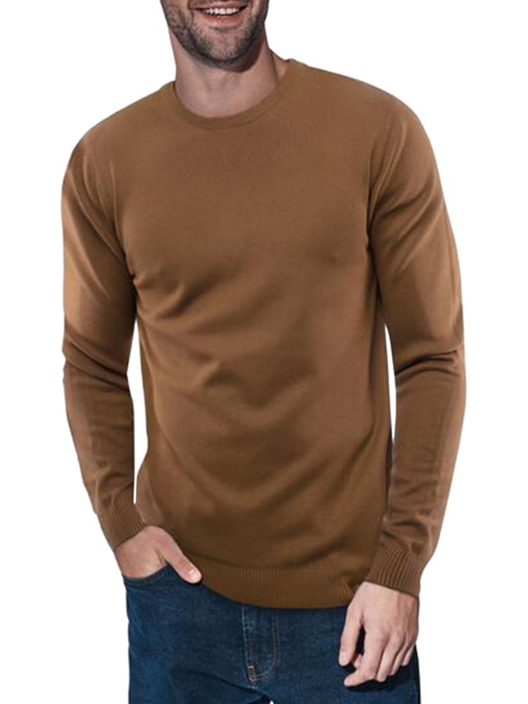 цена Однотонный свитер X Ray, коричневый