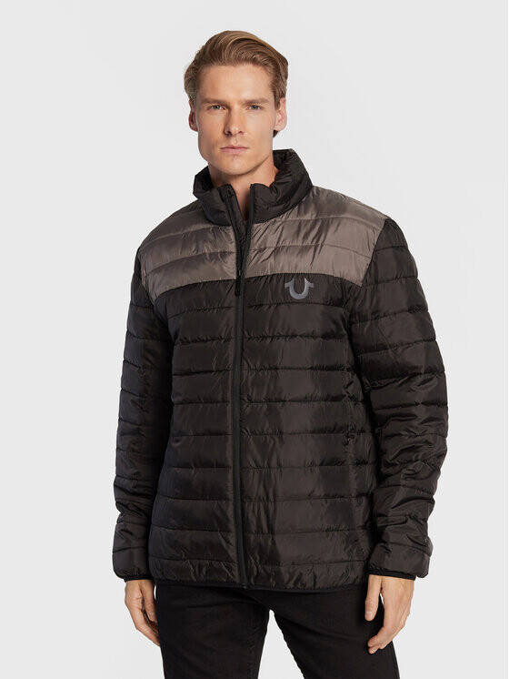 

Пуховик стандартного кроя True Religion, черный