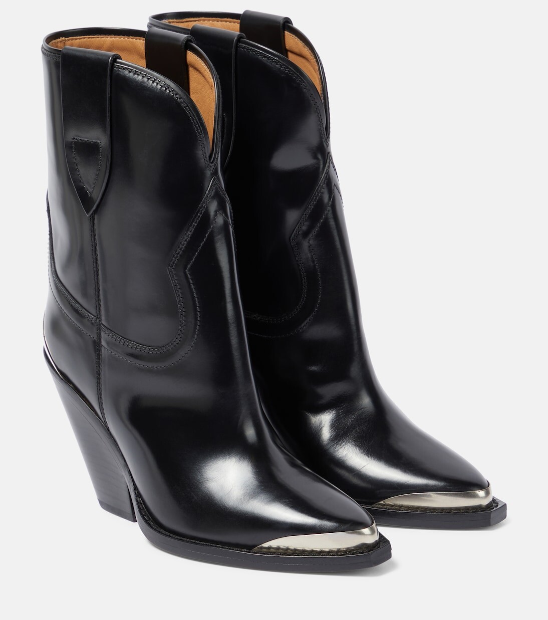 

Кожаные ковбойские сапоги Isabel Marant, черный