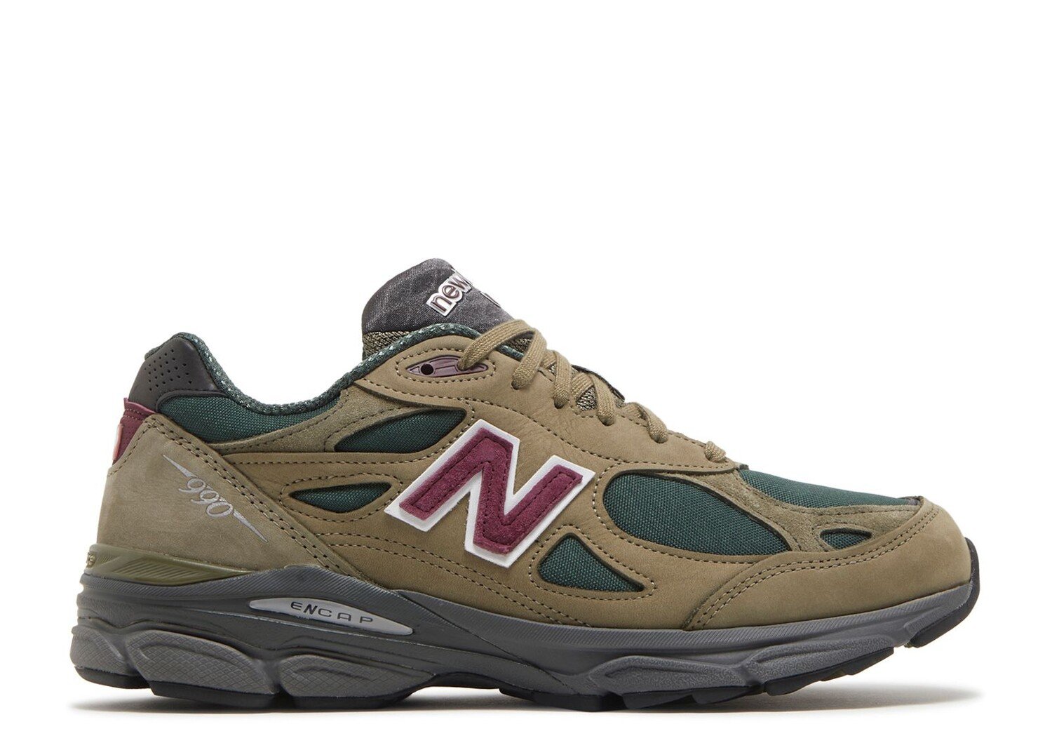 

Кроссовки New Balance Teddy Santis X 990V3 Made In Usa 'Green Purple', зеленый