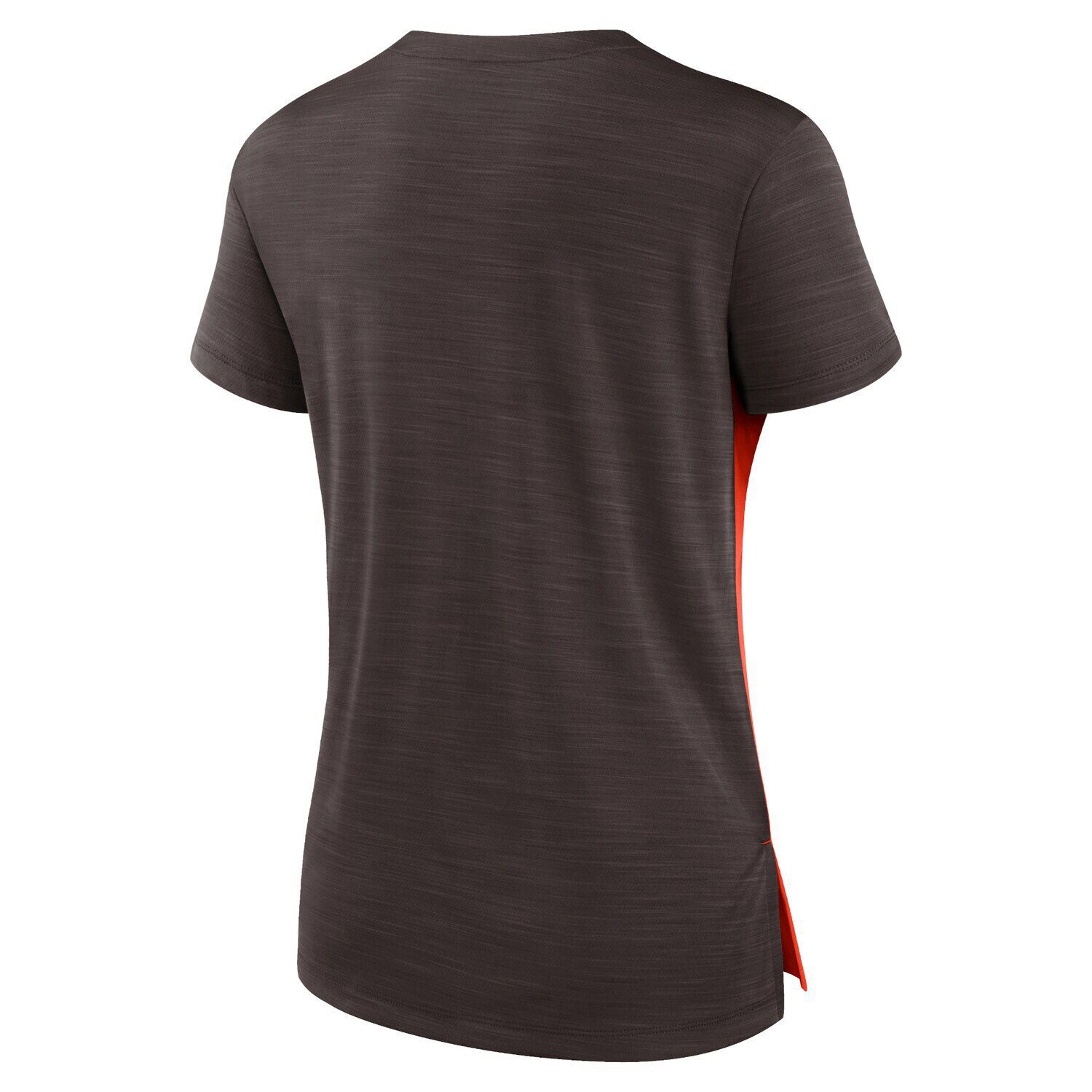 

Женская футболка Nike Orange/Brown Cleveland Browns Impact Exceed Performance с вырезом на шее Nike