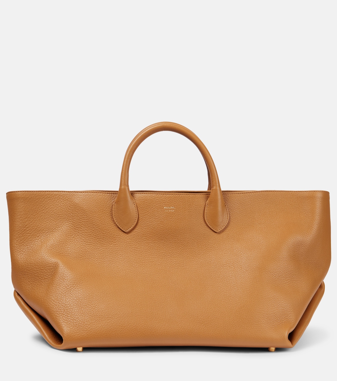 Кожаная сумка-тоут amelia среднего размера Khaite, коричневый
