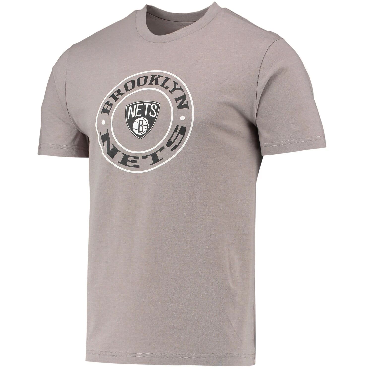 Мужской комплект для сна с футболкой и шортами Brooklyn Nets черного/серого цвета Concepts Sport