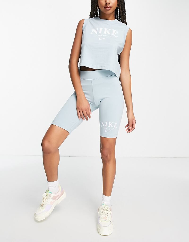 

Леггинсы-шорты Nike – Essential – в цвете Ozeanblau
