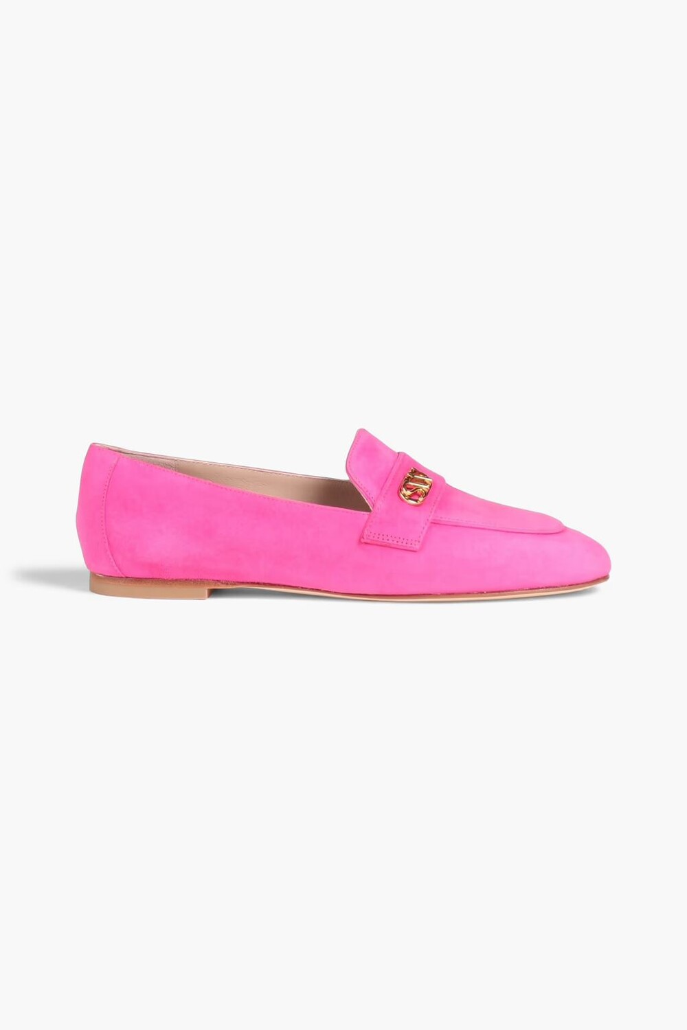 

Замшевые лоферы Payson Stuart Weitzman, фуксия