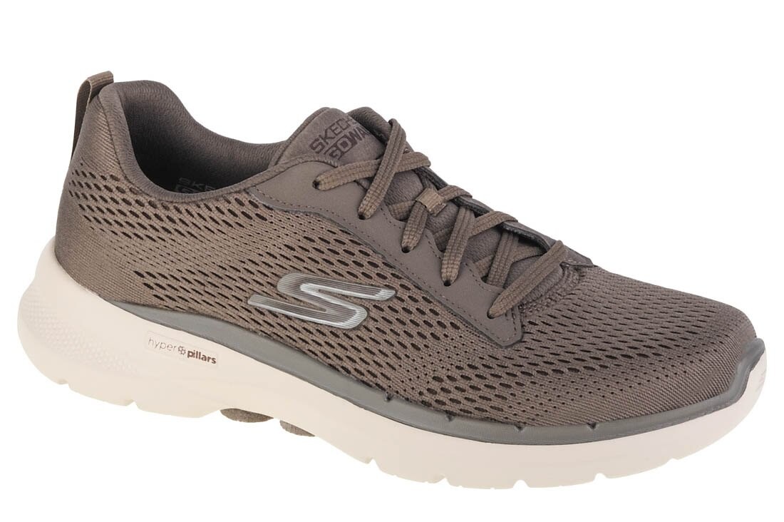 

Кроссовки Skechers Go Walk 6 Avalo, коричневый, Серый, Кроссовки Skechers Go Walk 6 Avalo, коричневый