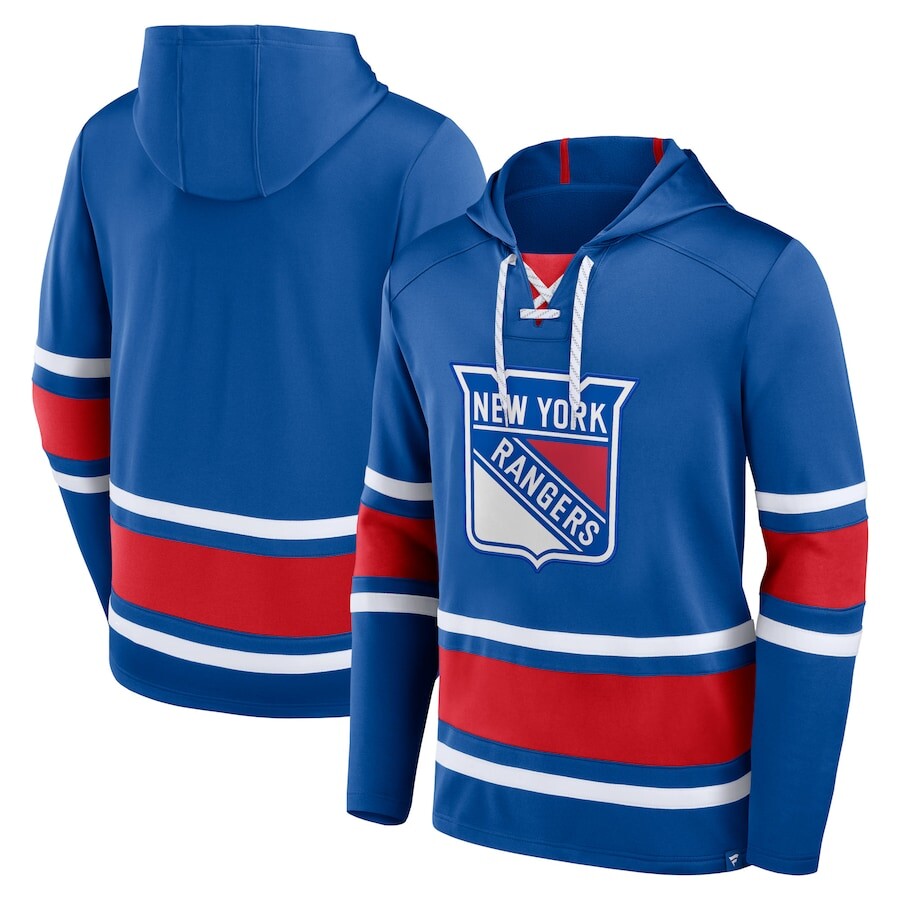 

Пуловер с капюшоном Fanatics Branded New York Rangers, синий