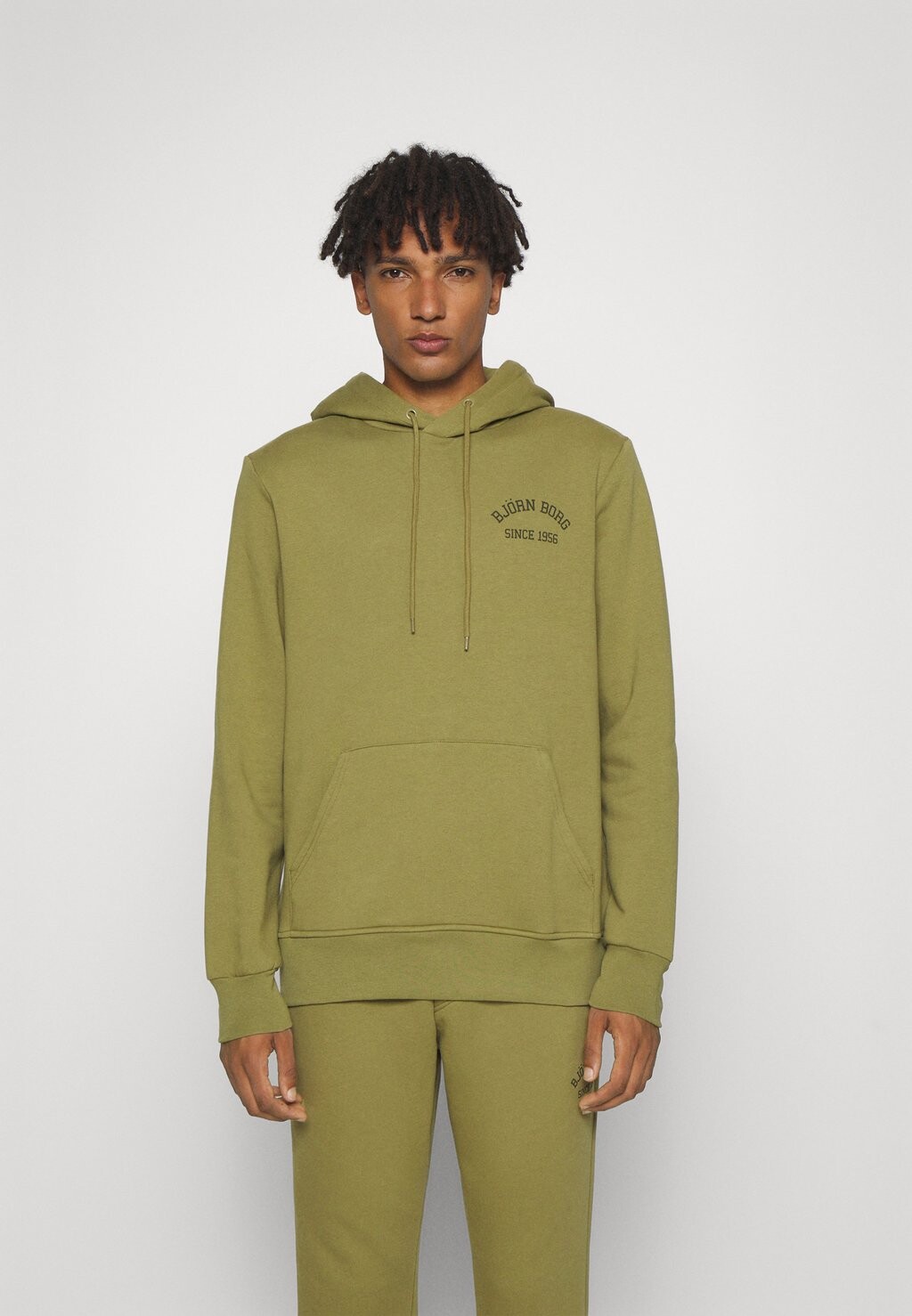 

Худи ESSENTIAL HOODIE Björn Borg, оливково-серый