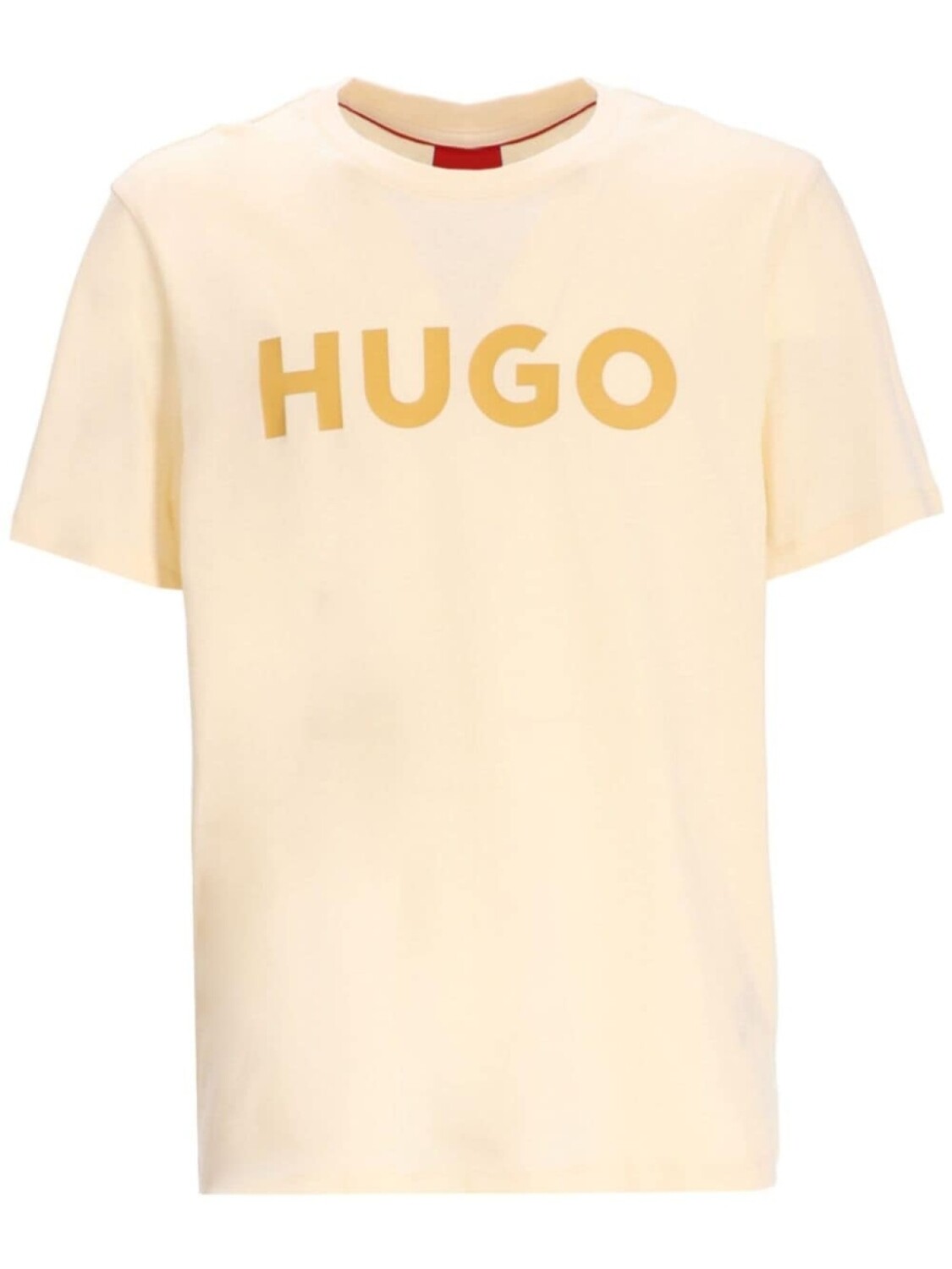 

HUGO футболка из хлопка с логотипом, желтый